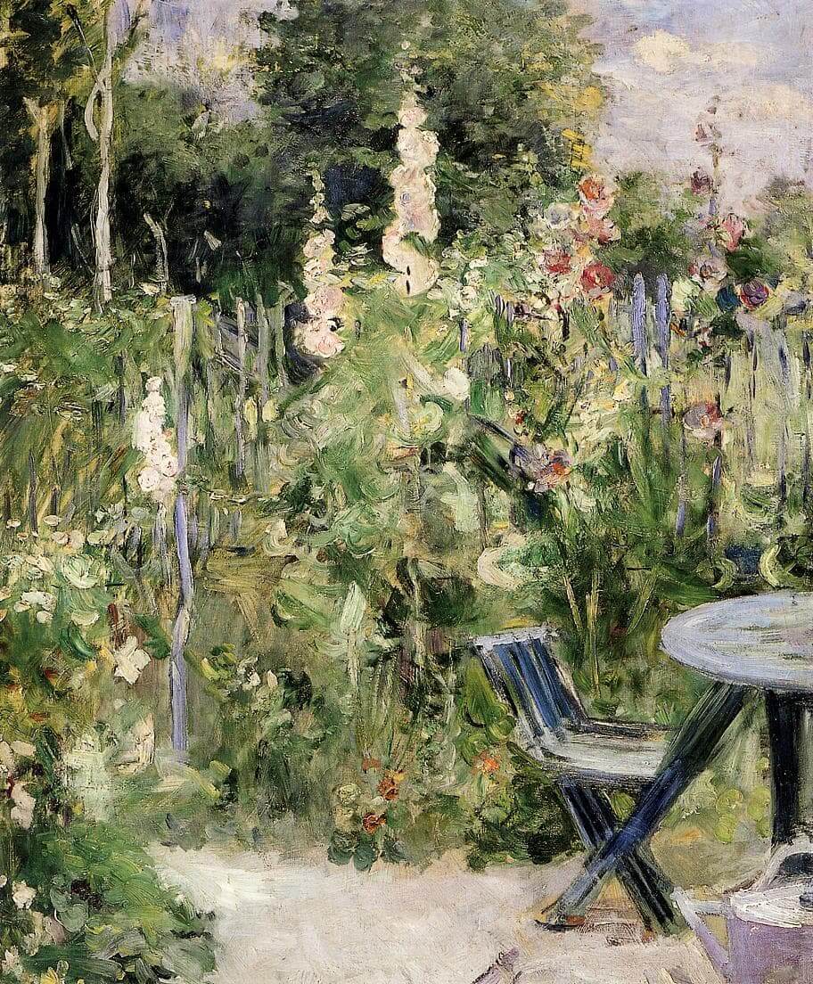 “Roses Trémières” szerző: Berthe Morisot